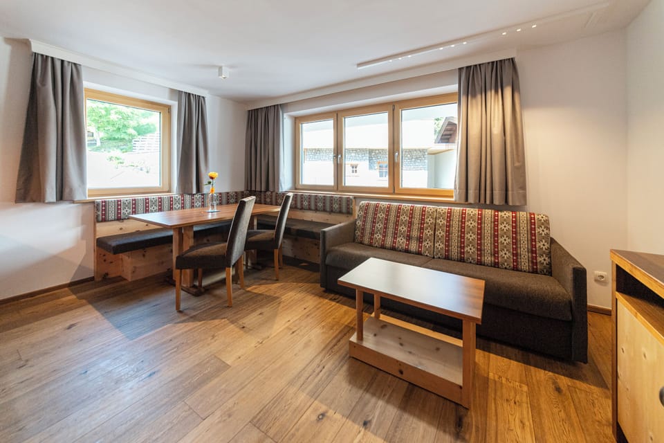Apartment, 1 Bedroom, Kitchen, Mountain View (App 3) | Living area | Flat-screen TV, toys