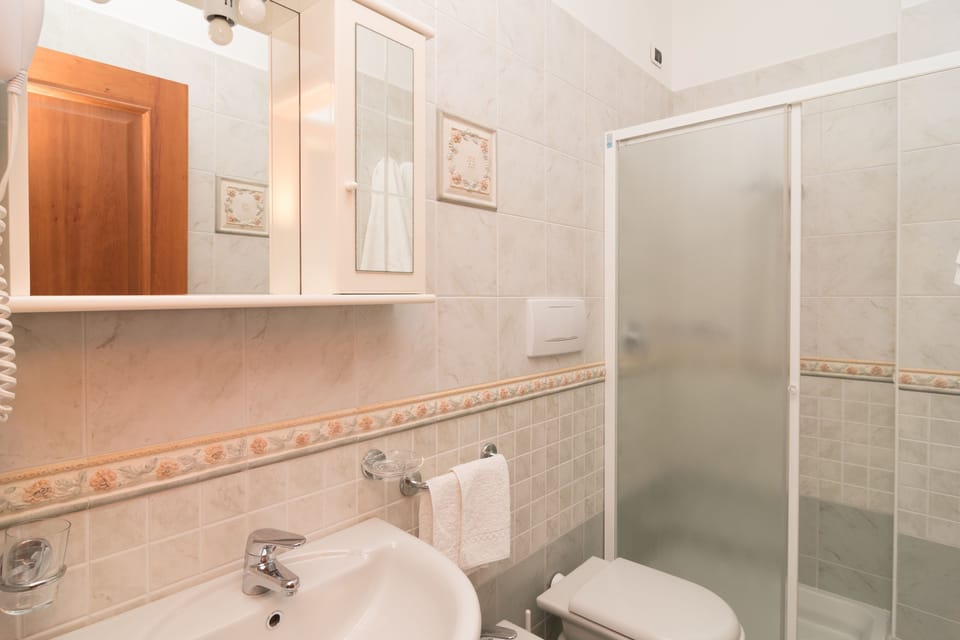 Free toiletries, hair dryer, towels