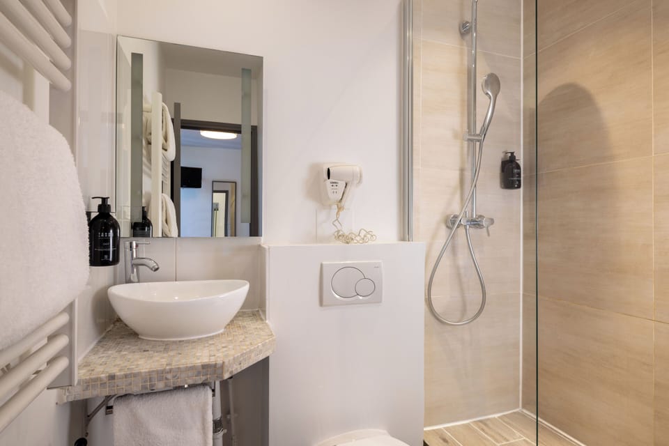 Triple Room | Bathroom | Shower, free toiletries, hair dryer, towels