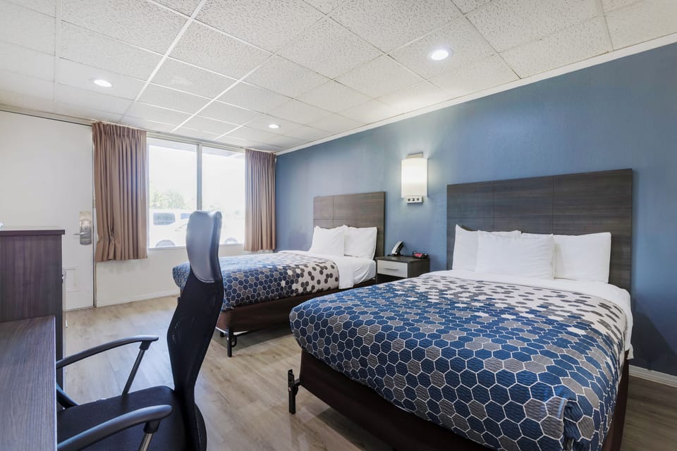 Room, 2 Double Beds, Non Smoking | Free WiFi, bed sheets