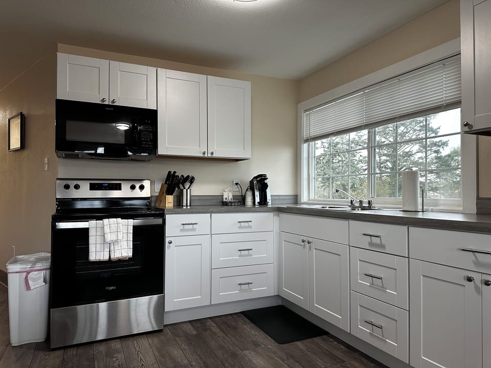 Executive Suite, 1 Queen Bed with Sofa bed | Private kitchen | Fridge, microwave, coffee/tea maker, toaster