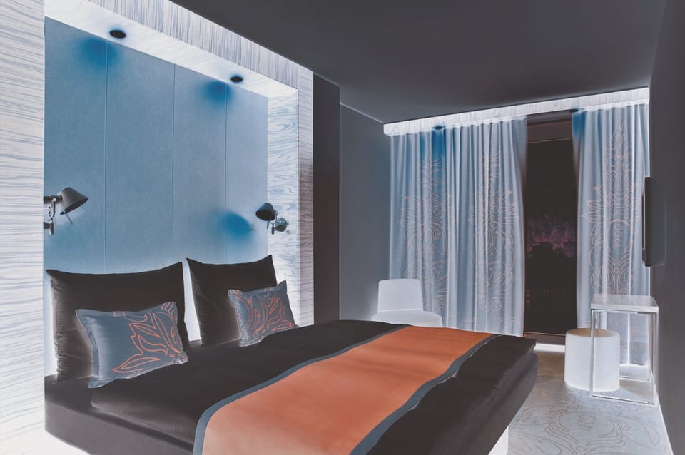 Egyptian cotton sheets, premium bedding, blackout drapes, soundproofing
