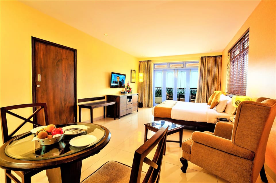 Premium Double Room, Sea View | Minibar, in-room safe, blackout drapes, iron/ironing board