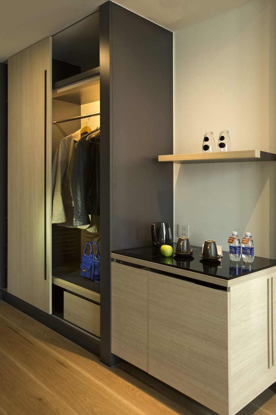 Minibar, in-room safe, desk, blackout drapes