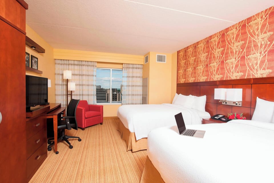 Room, 2 Queen Beds | Premium bedding, in-room safe, desk, iron/ironing board