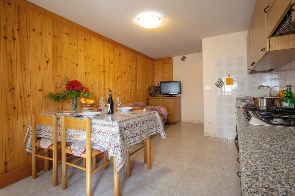 Apartment, 1 Bedroom, Balcony, Mountain View | Private kitchen | Full-size fridge, cookware/dishes/utensils