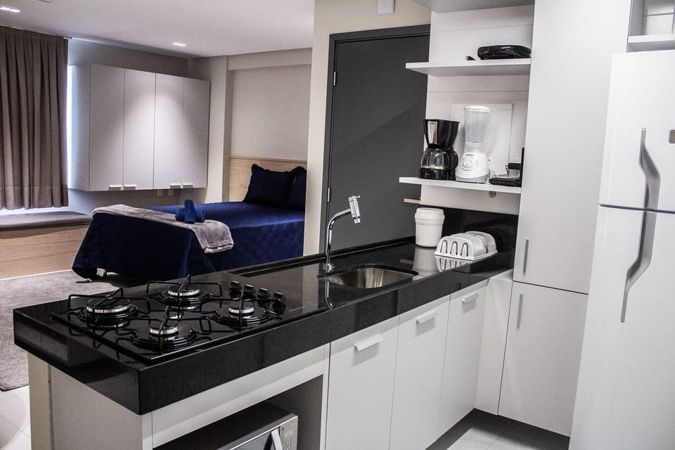 Classic Apartment | Private kitchen | Fridge, microwave, cookware/dishes/utensils