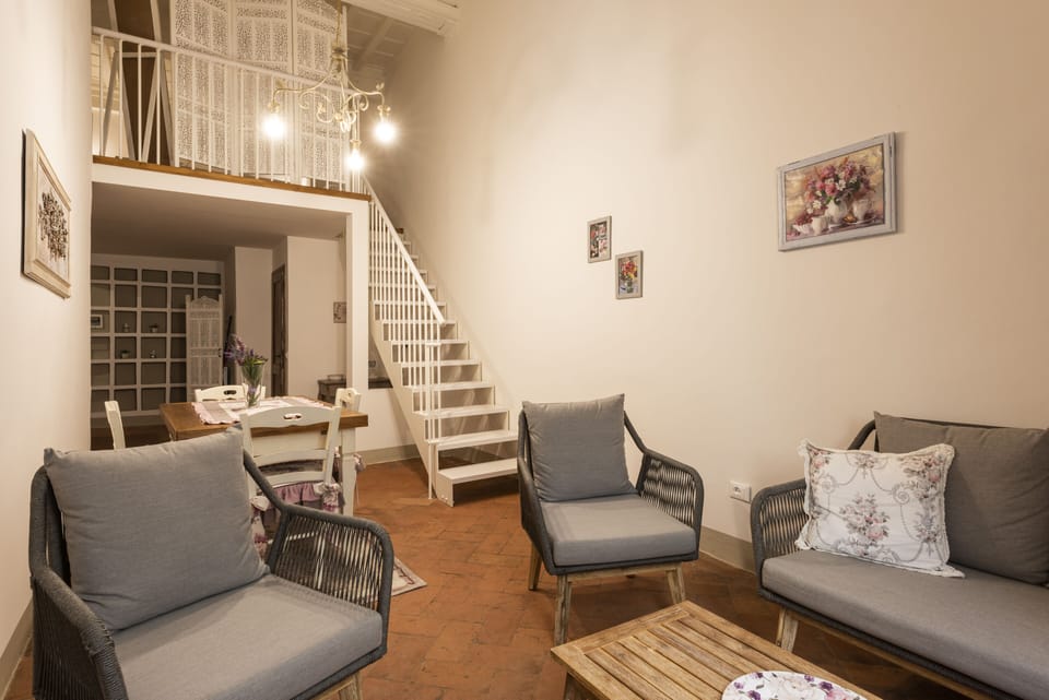 Comfort Apartment | Living area | 32-inch flat-screen TV with digital channels, TV