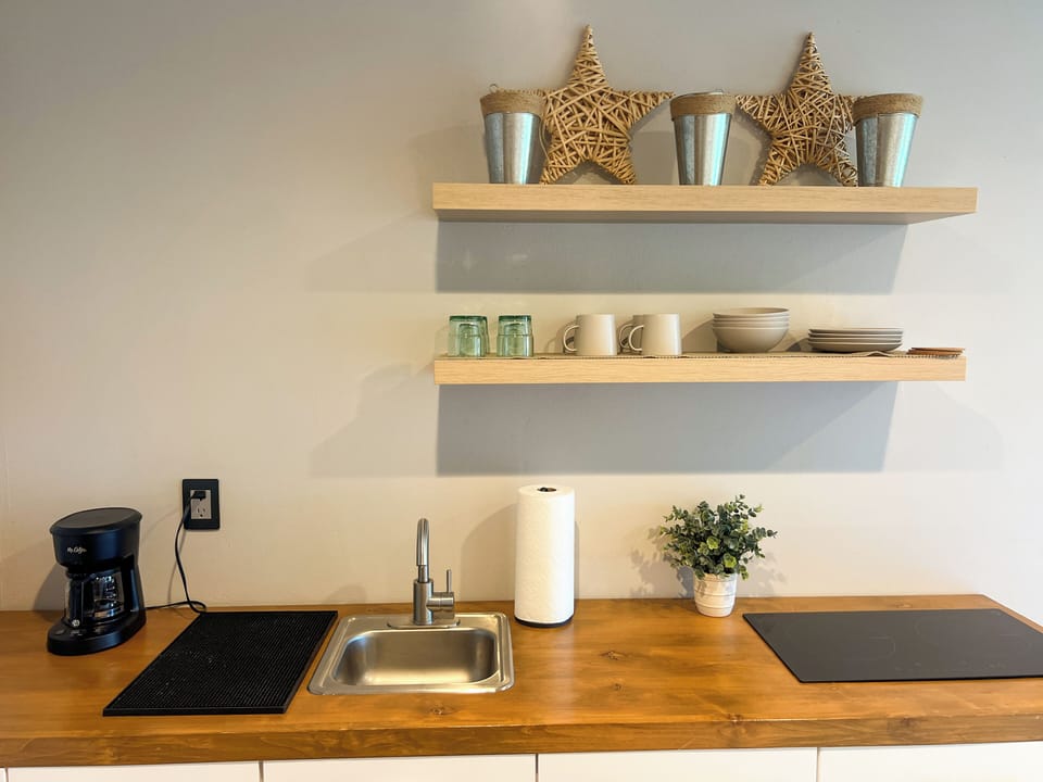 Family Double Room, Vineyard View | Private kitchen | Mini-fridge, coffee/tea maker, cookware/dishes/utensils, paper towels