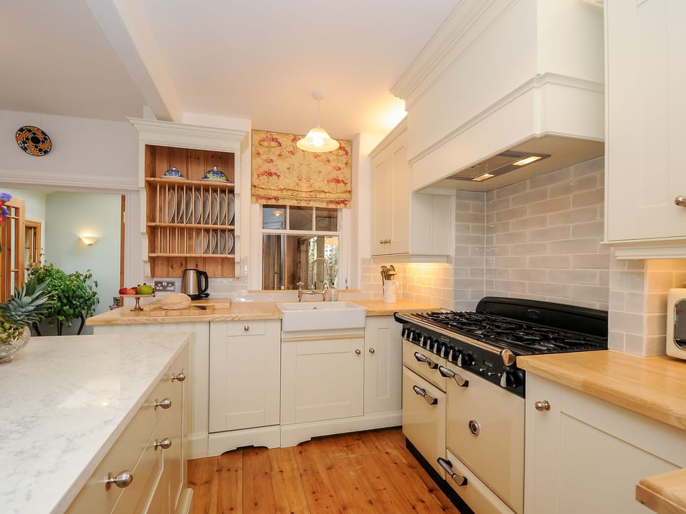 Fridge, dishwasher, electric kettle, toaster