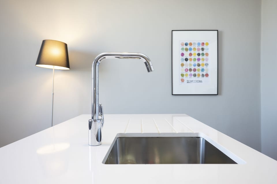Apartment, 2 Bedrooms | Private kitchen | Fridge, microwave, oven, stovetop