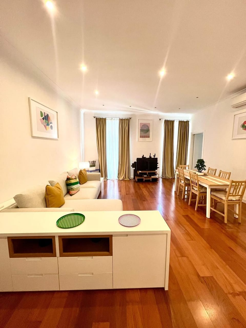 Executive Apartment, City View | Living area | 28-inch TV with digital channels