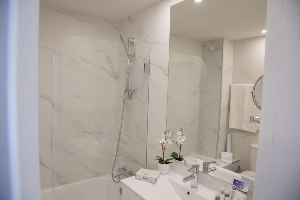Free toiletries, hair dryer, towels, soap