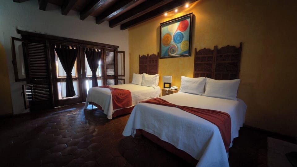 Deluxe Double Room, 2 Queen Beds (Cuexcomate) | Premium bedding, down comforters, Select Comfort beds, soundproofing