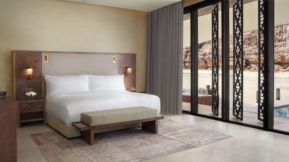 Premium bedding, down comforters, minibar, in-room safe