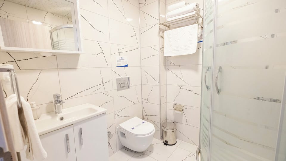 Standart Room | Bathroom | Shower, free toiletries, hair dryer, slippers
