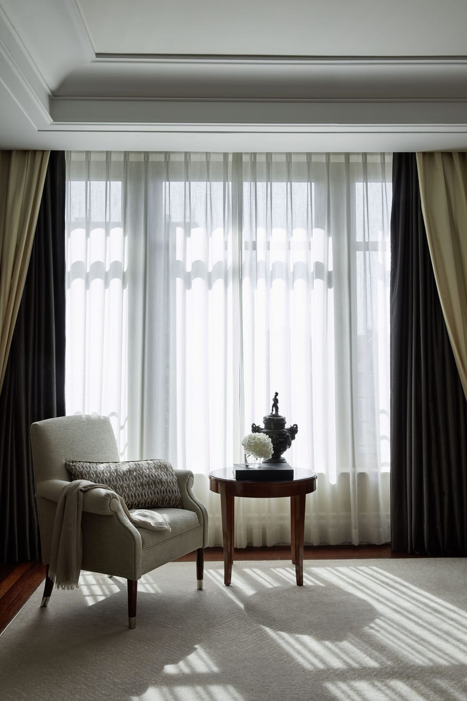 Egyptian cotton sheets, premium bedding, down comforters, free minibar