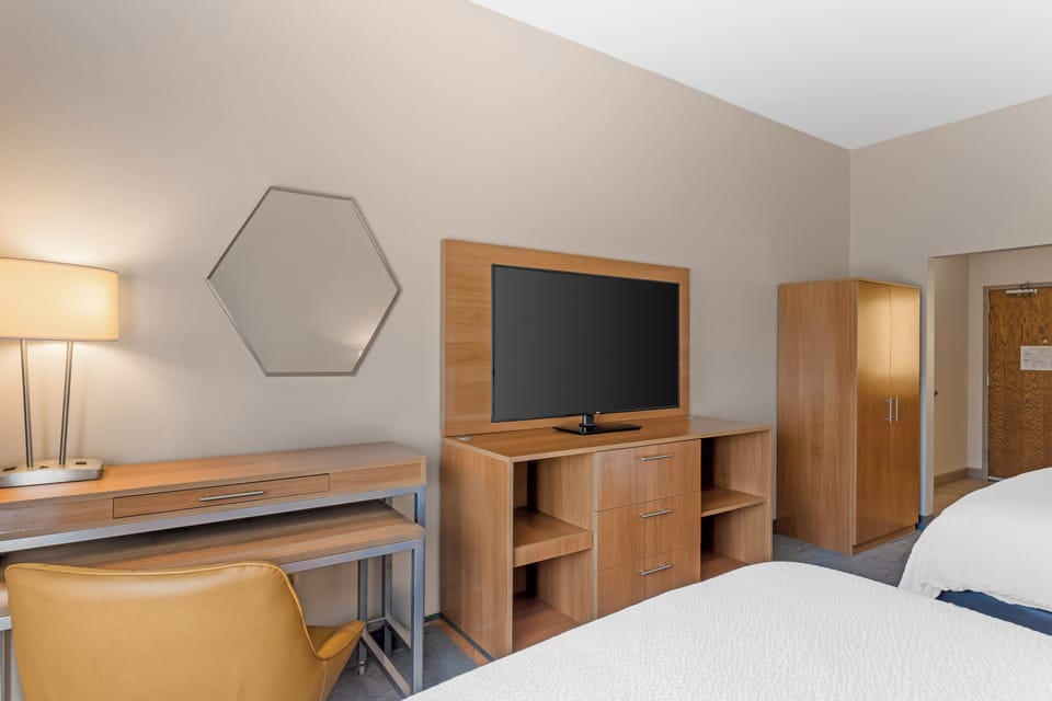 Standard Room, 2 Queen Beds | Desk, blackout drapes, iron/ironing board, WiFi (free)