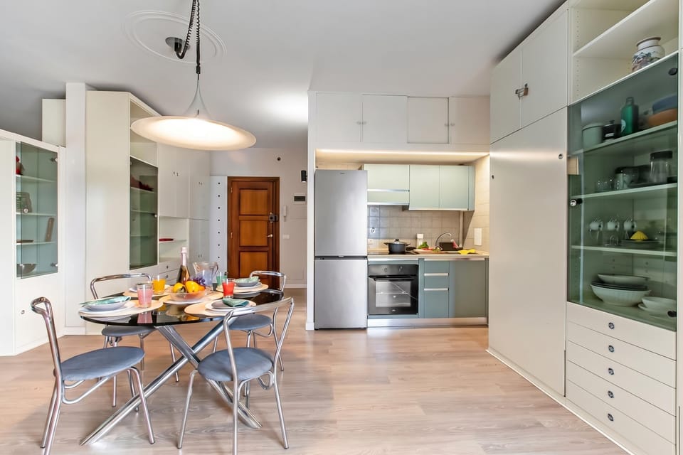 Standard Apartment, Multiple Bedrooms, 2 Bathrooms (Casa Emma With Sea Glimpse) | Private kitchen | Fridge, microwave, stovetop, coffee/tea maker