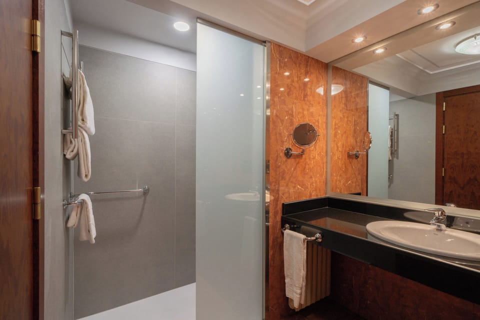 Junior Suite | Bathroom | Bathtub, eco-friendly toiletries, hair dryer, bidet