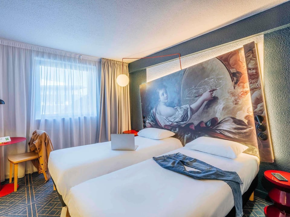Standard Room, 2 Twin Beds | Desk, blackout drapes, soundproofing, iron/ironing board
