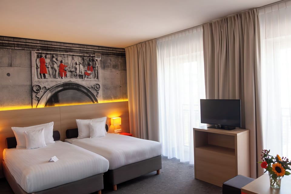 In-room safe, desk, laptop workspace, blackout drapes