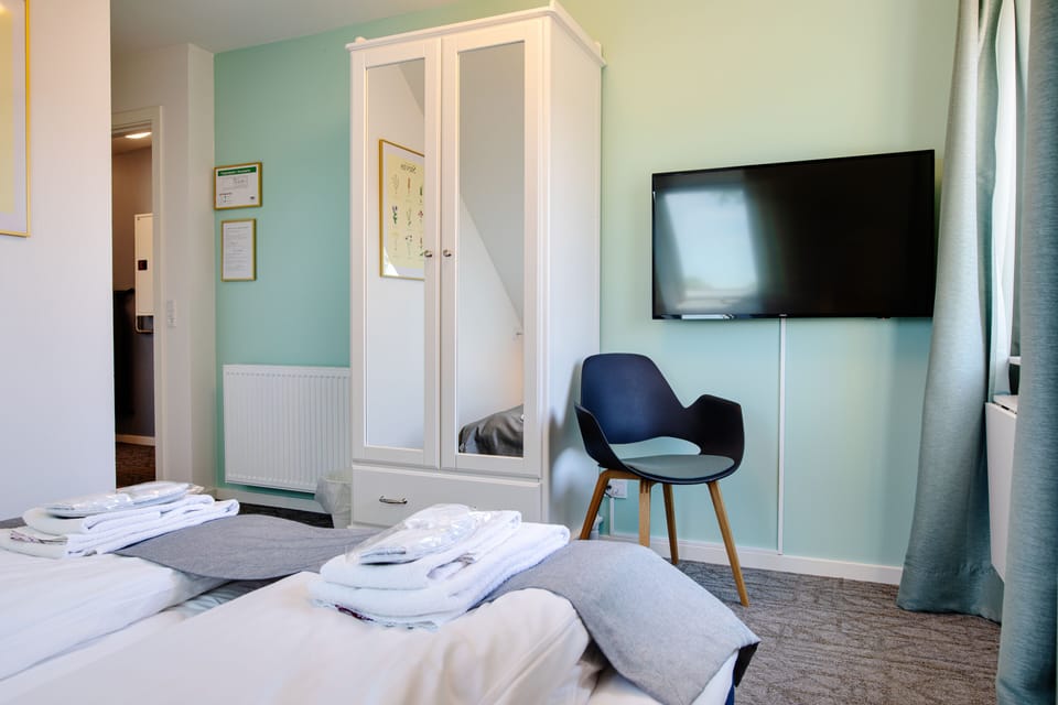 Down comforters, soundproofing, free WiFi, bed sheets