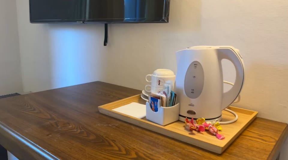 Desk, WiFi (free), bed sheets