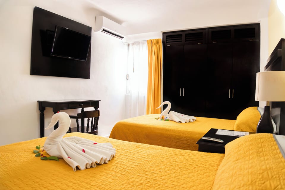 Standard Double Room, 2 Double Beds | Premium bedding, desk, free WiFi