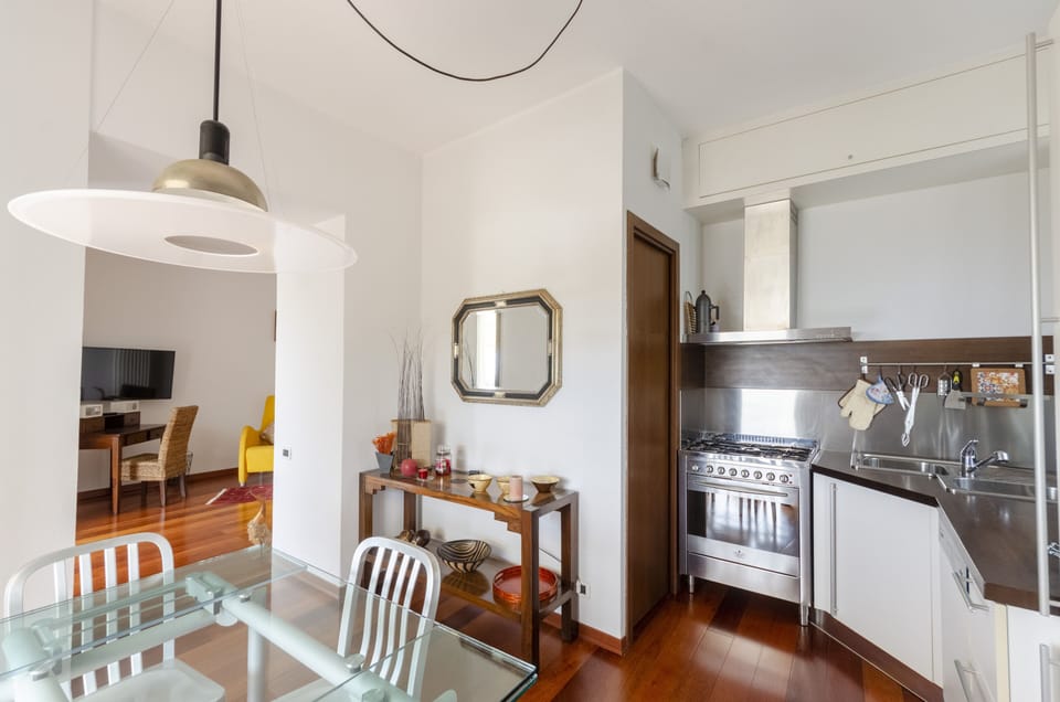 Apartment, 1 King Bed with Sofa bed, Terrace, Sea View | Private kitchen | Fridge, microwave, oven, stovetop