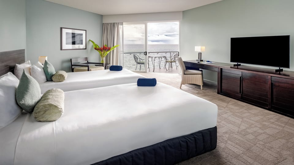 Premium Room, 2 Double Beds, Harbor View | 1 bedroom, premium bedding, down comforters, pillowtop beds