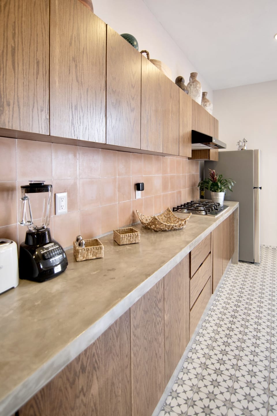 Full-size fridge, microwave, toaster, rice cooker