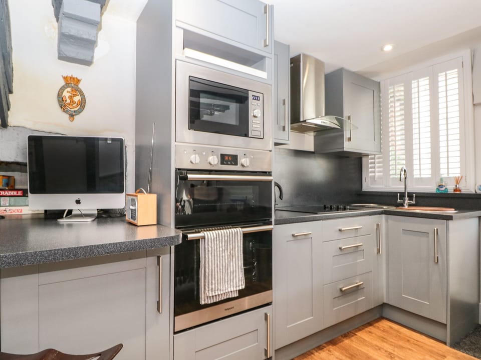 Fridge, dishwasher, electric kettle, toaster
