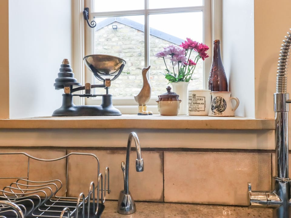 Fridge, dishwasher, electric kettle, toaster