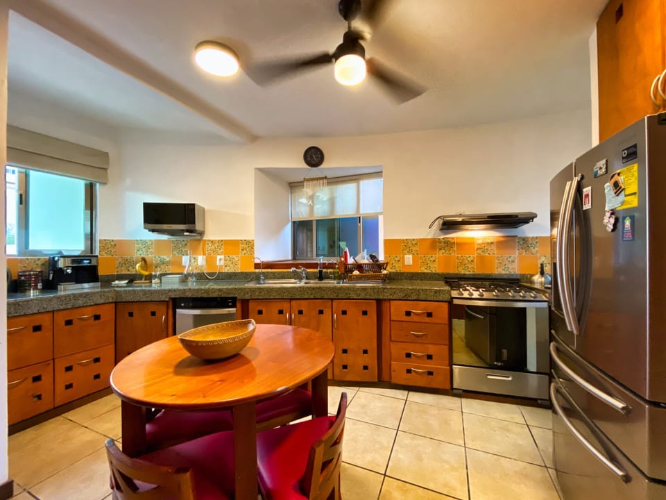 Shared fridge, microwave