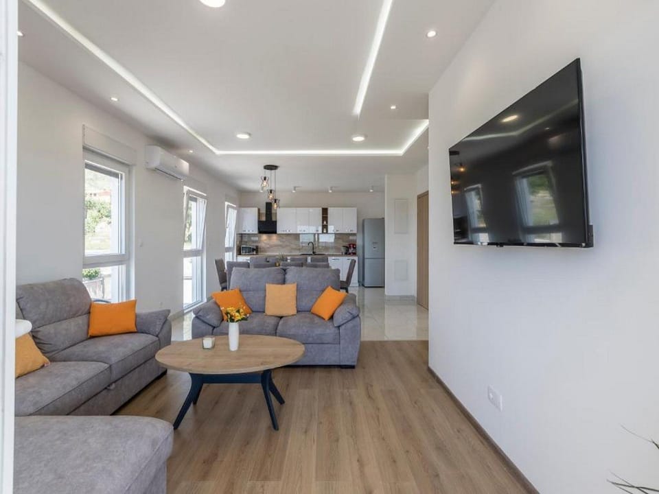 Villa (Four bedroom villa with swimming pool) | Living room | TV, foosball