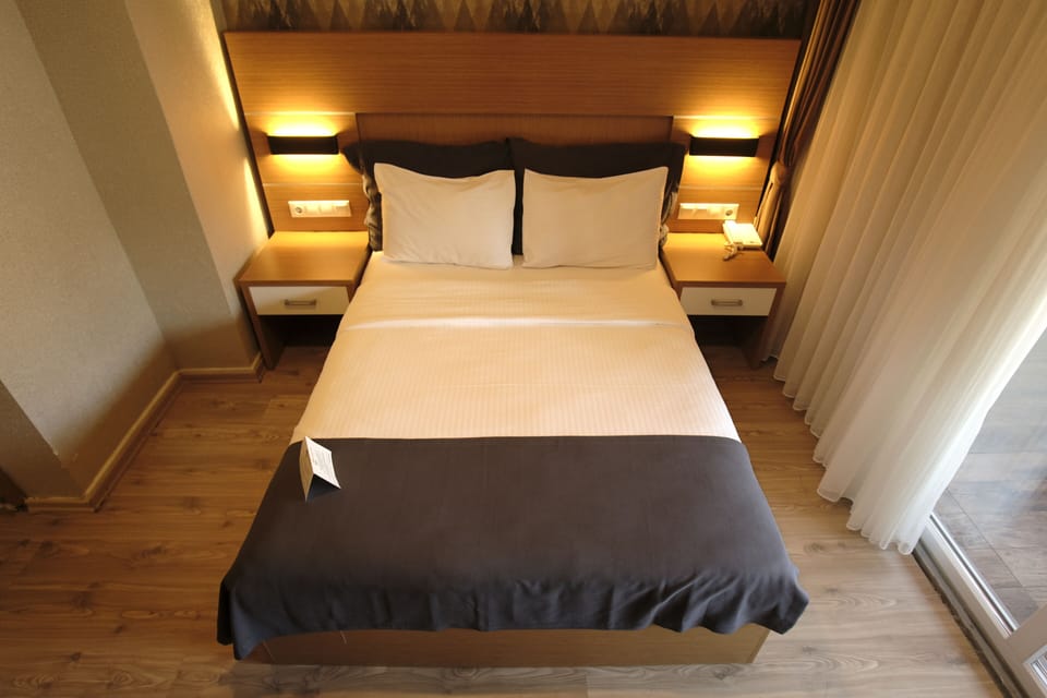 Premium bedding, minibar, desk, laptop workspace