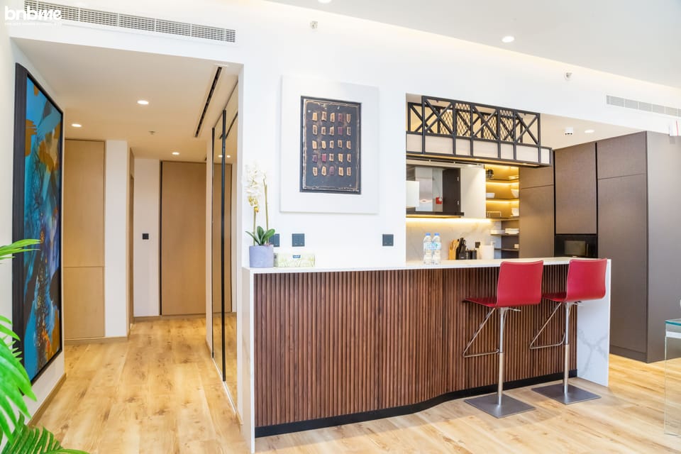 Apartment | Private kitchen | Fridge, oven, stovetop, coffee/tea maker