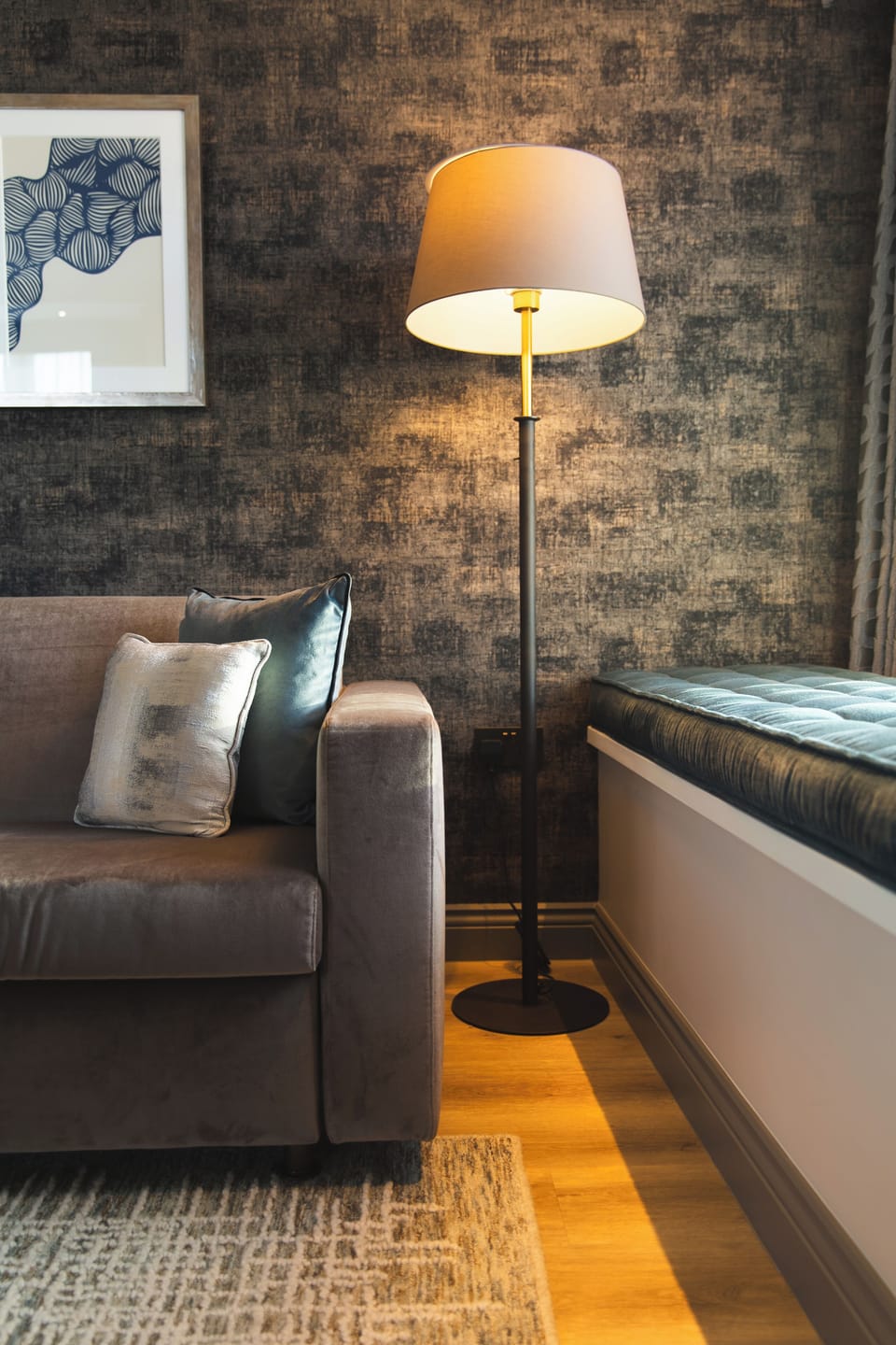 The Fitzrovia Suite | Hypo-allergenic bedding, in-room safe, desk, iron/ironing board