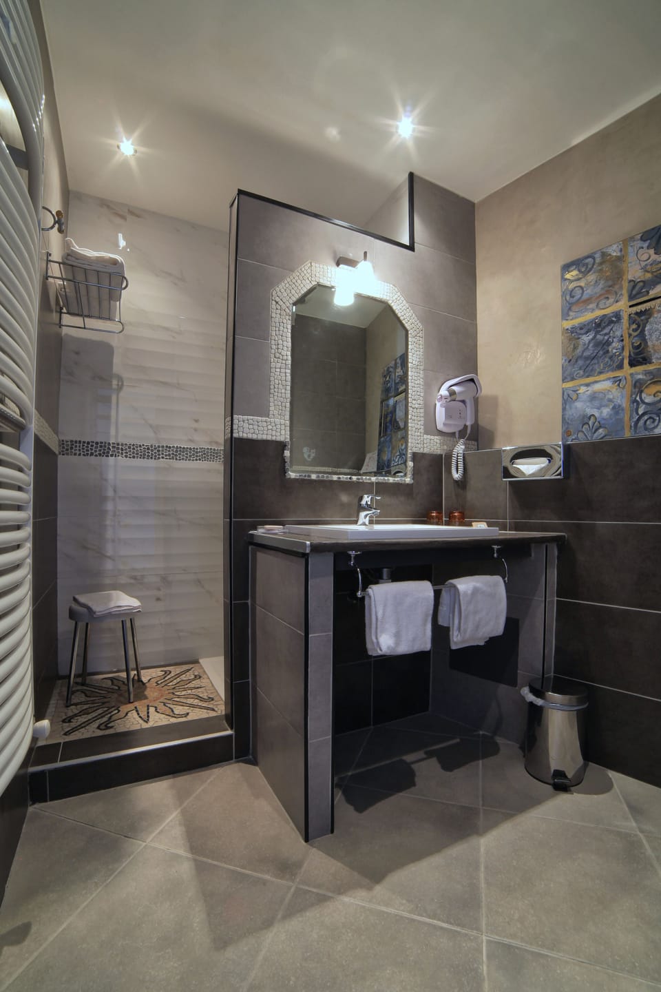 Free toiletries, hair dryer, towels