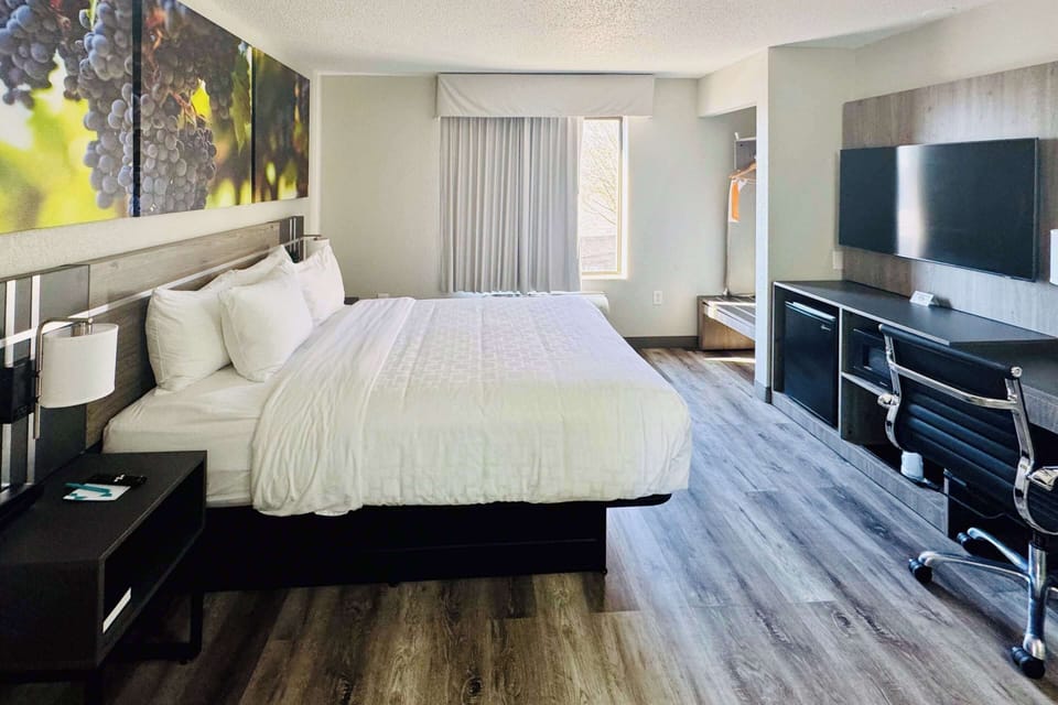 Desk, blackout drapes, iron/ironing board, rollaway beds