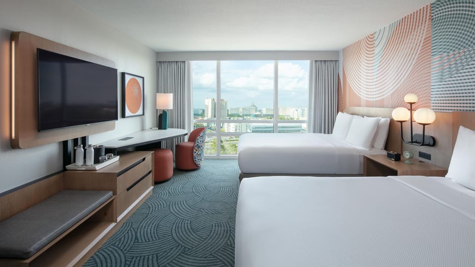Room, 2 Queen Beds (View) | View from room