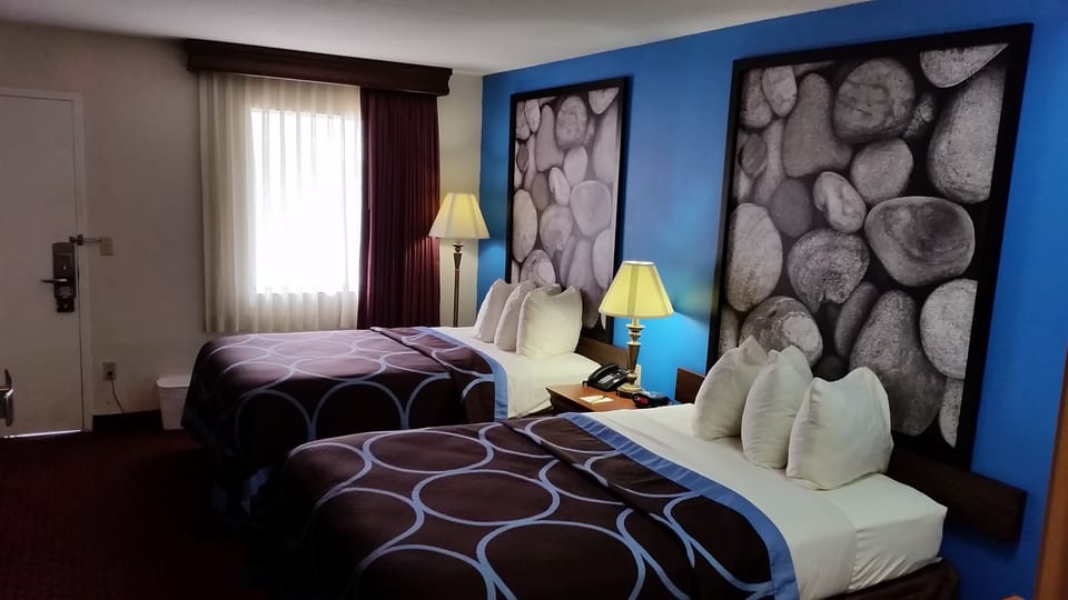 Room, 2 Double Beds, Mobility Accessible, Non Smoking (Roll-in Shower) | Premium bedding, pillowtop beds, individually decorated