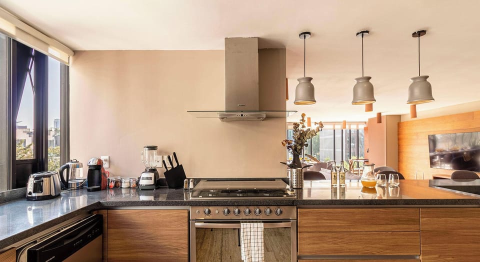 Premium Apartment | Private kitchen | Fridge, microwave, espresso maker, electric kettle