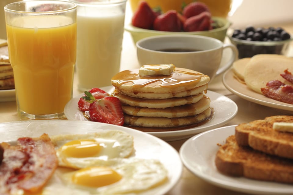 Free daily full breakfast