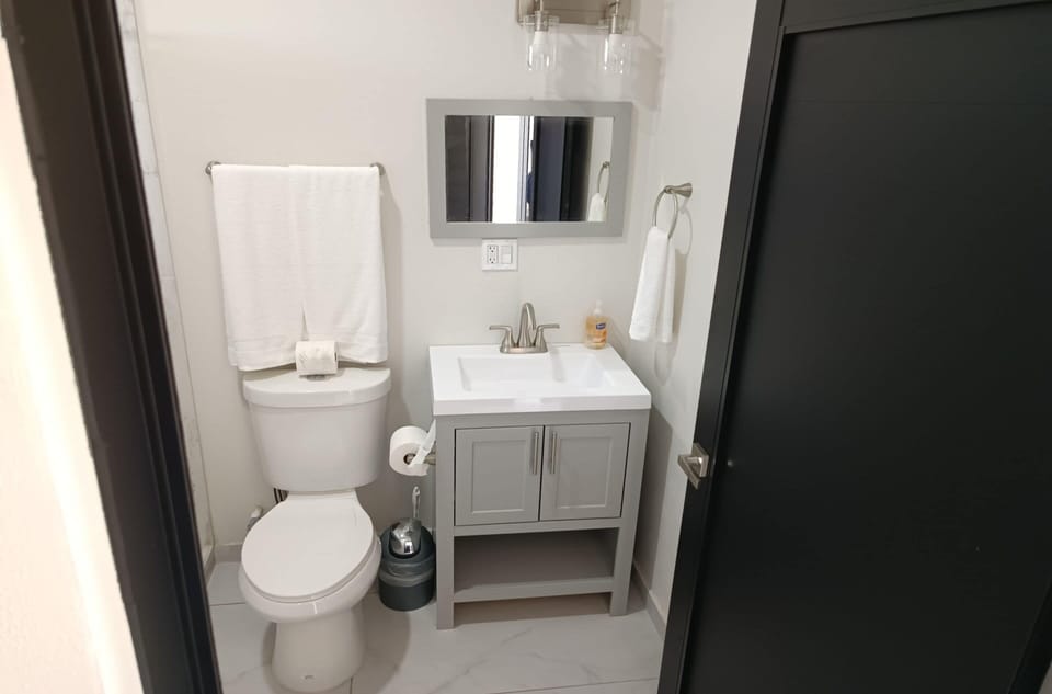 Deluxe Apartment | Bathroom | Shower, towels
