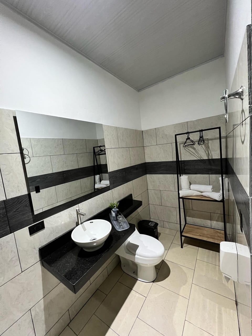 Family Room | Bathroom | Shower, rainfall showerhead, towels, soap