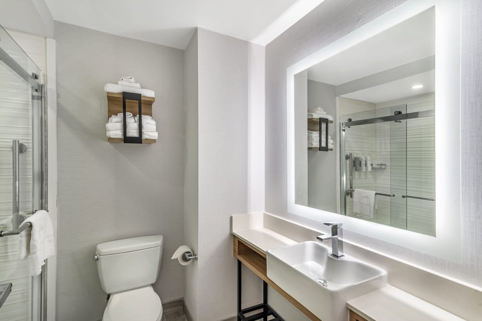 Free toiletries, hair dryer, towels, soap