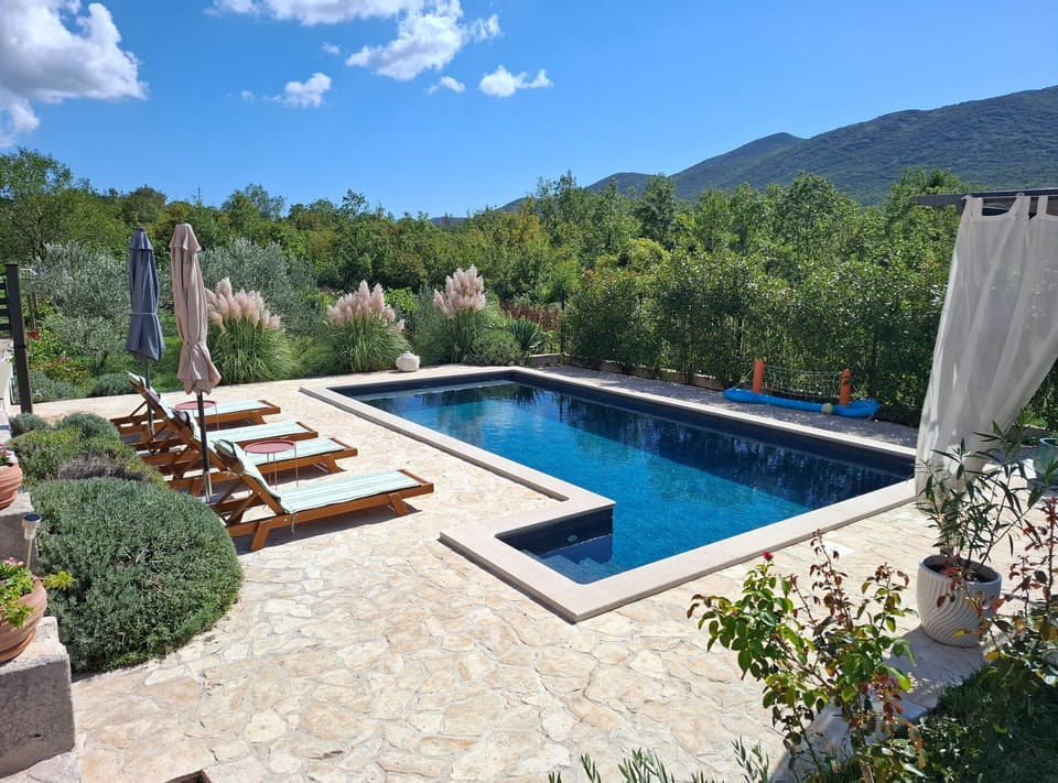 Villa (Three Bedroom Villa with Swimming Poo) | Pool | Seasonal outdoor pool, pool umbrellas, sun loungers