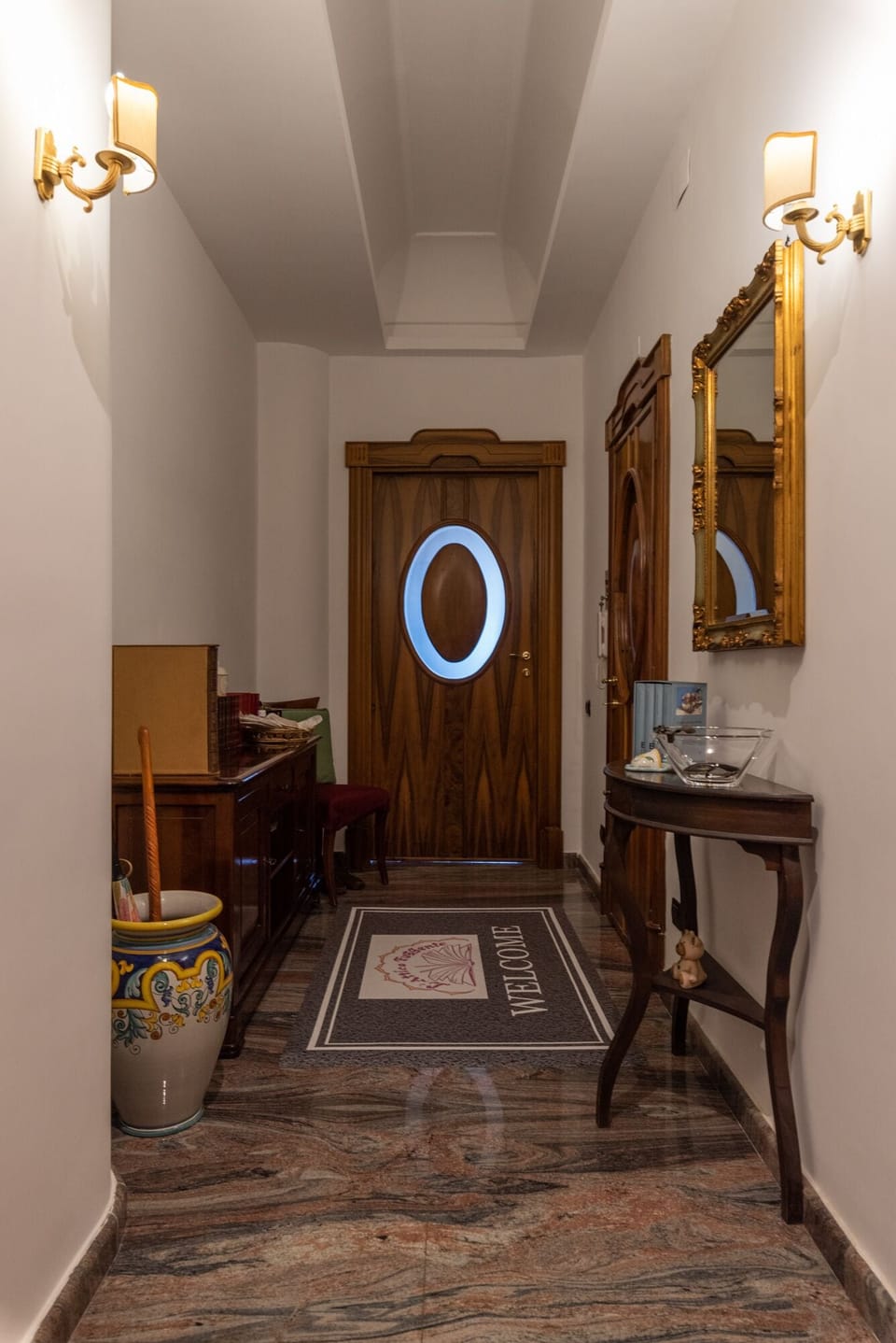 Interior entrance
